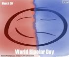 30 maart World Bipolar Disorder Day, een chronische en terugkerende ziekte, die naar schatting 2 of 3% van de bevolking treft