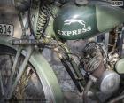Een oude motorfiets