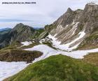 Hoog berglandschap