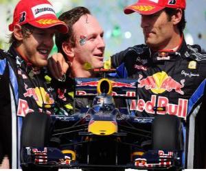 puzzel Red Bull F1 constructeurs Champion 2010