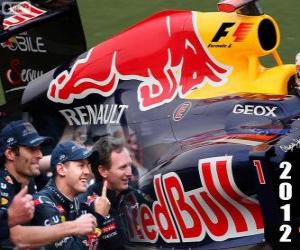 puzzel Red Bull Racing 2012 FIA Constructeur Wereldkampioenen