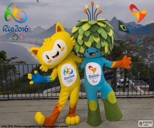 puzzel Rio 2016 Olympische Mascottes