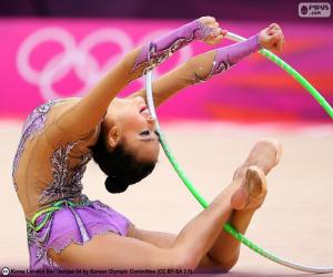 puzzel Ritmische gymnastiek met hoepel