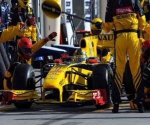 puzzel Robert Kubica - Renault - Bahrein 2010