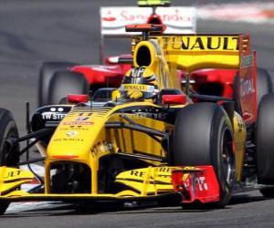 puzzel Robert Kubica - Renault F1 - Silverstone 2010