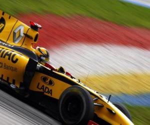 puzzel Robert Kubica - Renault - Sepang 2010