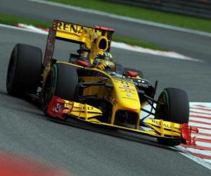 puzzel Robert Kubica - Renault - Spa-Francorchamps 2010