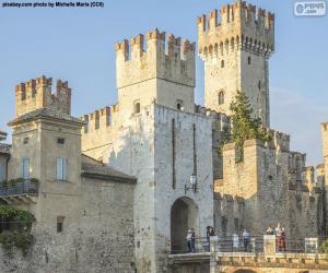 puzzel Rocca Scaligera, Italië