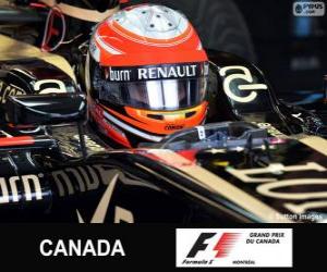 puzzel Romain Grosjean - Lotus - Circuit Gilles Villeneuve, Montréal, 2013