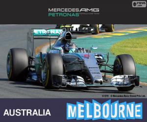 puzzel Rosberg G.P Australië 2015