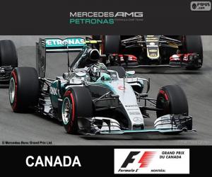 puzzel Rosberg G.P. Canada 2015
