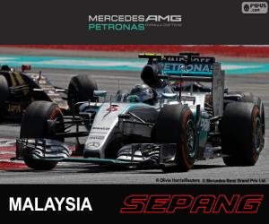 puzzel Rosberg G.P. Maleisië 2015