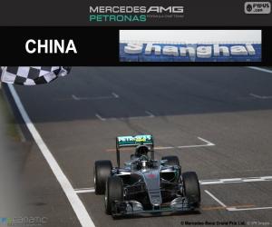 puzzel Rosberg Grote Prijs van China 2016