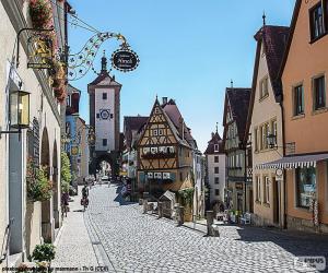 puzzel Rothenburg, Duitsland