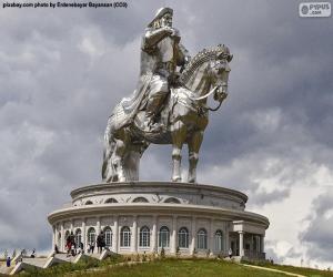 puzzel Ruiterstandbeeld van Dzjengis Khan, Mongolië