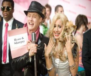 puzzel Ryan Evans (Lucas Grabeel), Sharpay Evans (Ashley Tisdale) aangeslagen