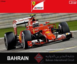 puzzel Räikkönen G.P. Bahrein 2015