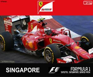 puzzel Räikkönen G.P Singapore 2015