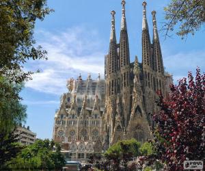 puzzel Sagrada Família, Barcelona