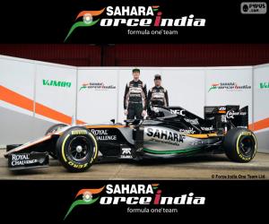 puzzel Sahara Force India F1 2016