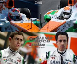 puzzel Sahara Force India F1 Team 2013