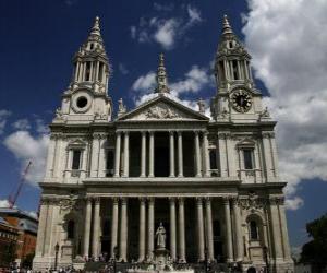 puzzel Saint Paul's Cathedral, kathedraal Gewijd aan Paulus in Londen, Groot-Brittannië