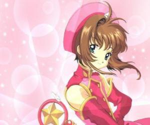 puzzel Sakura Kinomoto is de heldin van de avonturen van Sakura Cardcaptor