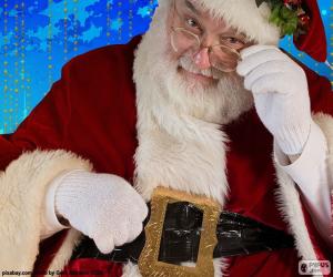 puzzel Santa Claus waargenomen