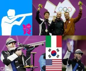 puzzel Schieten mannen 50m geweer 3 poneren Londen 2012