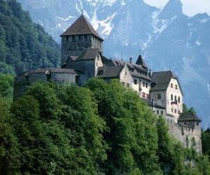 puzzel Schloss Vaduz, Liechtenstein