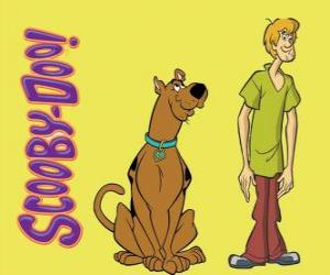 puzzel Scooby-Doo en Shaggy, twee vrienden