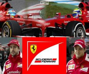 puzzel Scuderia Ferrari 2013