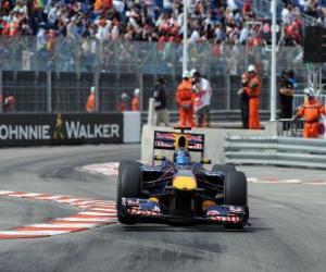 puzzel Sebastian Vettel - Red Bull - Monte-Carlo 2010