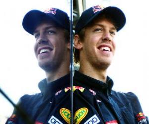 puzzel Sebastian Vettel - Red Bull - Hongaarse Grand Prix 2010