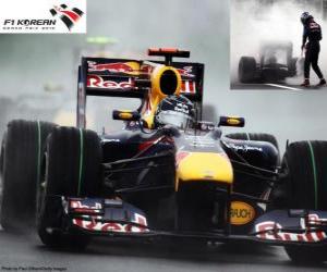 puzzel Sebastian Vettel - Red Bull - Korea 2010