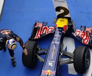 puzzel Sebastian Vettel - Red Bull - Shanghai, China Grand Prix (2011) (2e plaats)