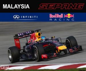 puzzel Sebastian Vettel - Red Bull - Grand Prix van Maleisië 2014, 3e ingedeeld