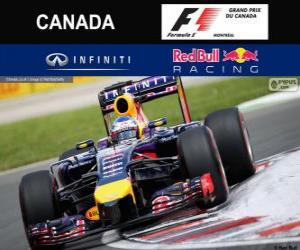 puzzel Sebastian Vettel - Red Bull - Grand Prix van Canada 2014, 3e ingedeeld