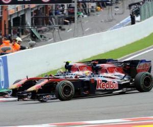 puzzel Sebastien Buemi, Jaime Alguersuari - Toro Rosso - Spa-Francorchamps 2010