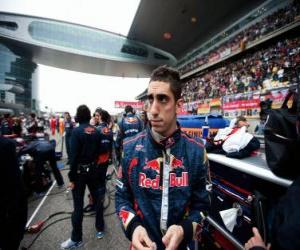 puzzel Sebastien Buemi - Toro Rosso - Shanghai 2010