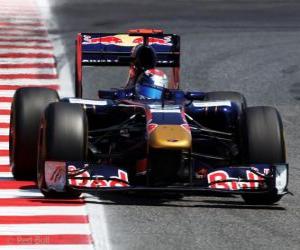 puzzel Sebastien Buemi - Toro Rosso - Barcelona 2011