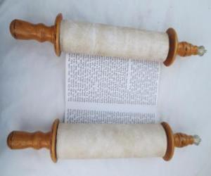 puzzel Sefer Torah, een rol van de Thora