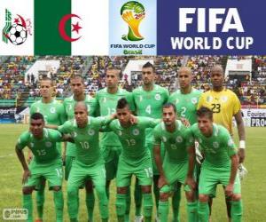 puzzel Selectie van Algerije, Groep H, Brazilië 2014