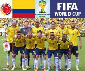 puzzel Selectie van Colombia, Groep C, Brazilië 2014