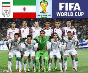 puzzel Selectie van Iran, Groep F, Brazilië 2014