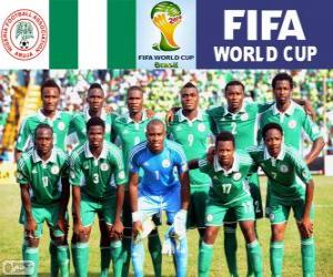 puzzel Selectie van Nigeria, groep F, Brazilië 2014