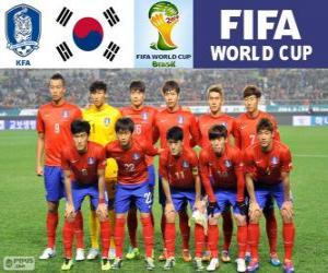 puzzel Selectie van Zuid-Korea, Groep H, Brazilië 2014
