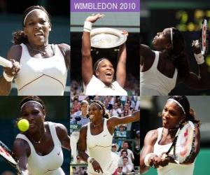 puzzel Selena Williams Wimbledon Champion 2010