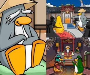 puzzel Sensei is een zeer wijs pinguin leven in de Dojo en leert hen te ninja pinguins