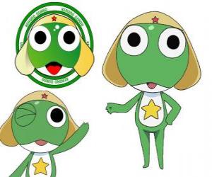 puzzel Sergeant Frog of Keroro is de hoofdpersoon en een commandant van het leger van onze planeet Keron's